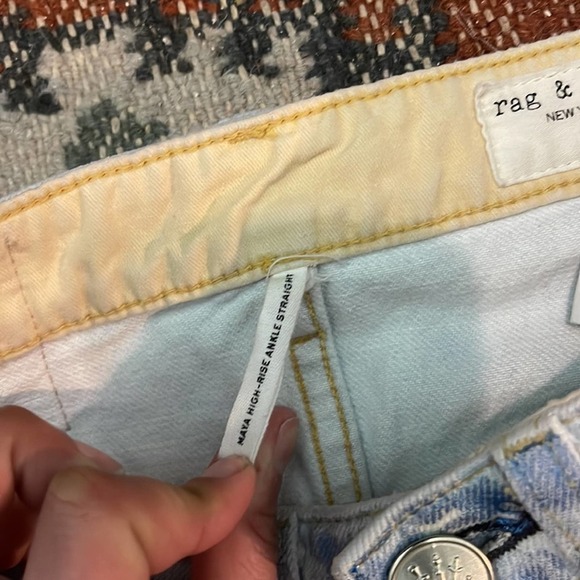 Rag & Bone MAYA HIGH-RISE ANKLE STRAIGHT sz 23 - Picture 8 of 10